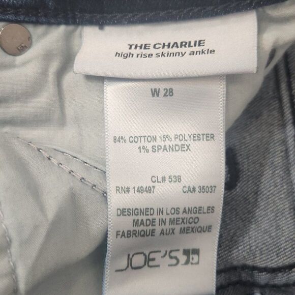 Joe's Jeans Charlie Metallic Side Stripe High Rise Sz. 28 - Picture 11 of 12